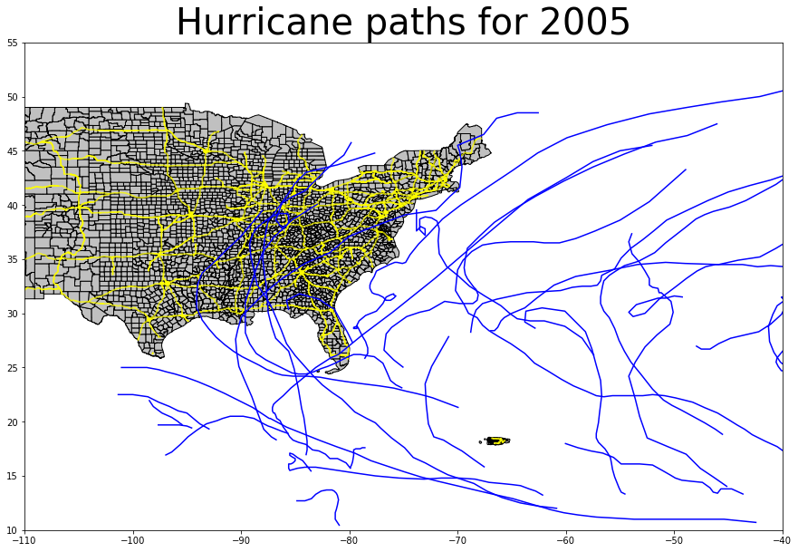 Hurricane Mapping 2005